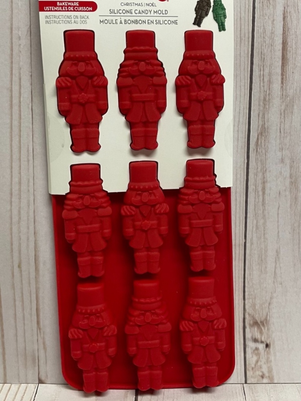 Holiday Silicone Candy Mold Chocolate Treat Butter Christmas Nutcracker NEW